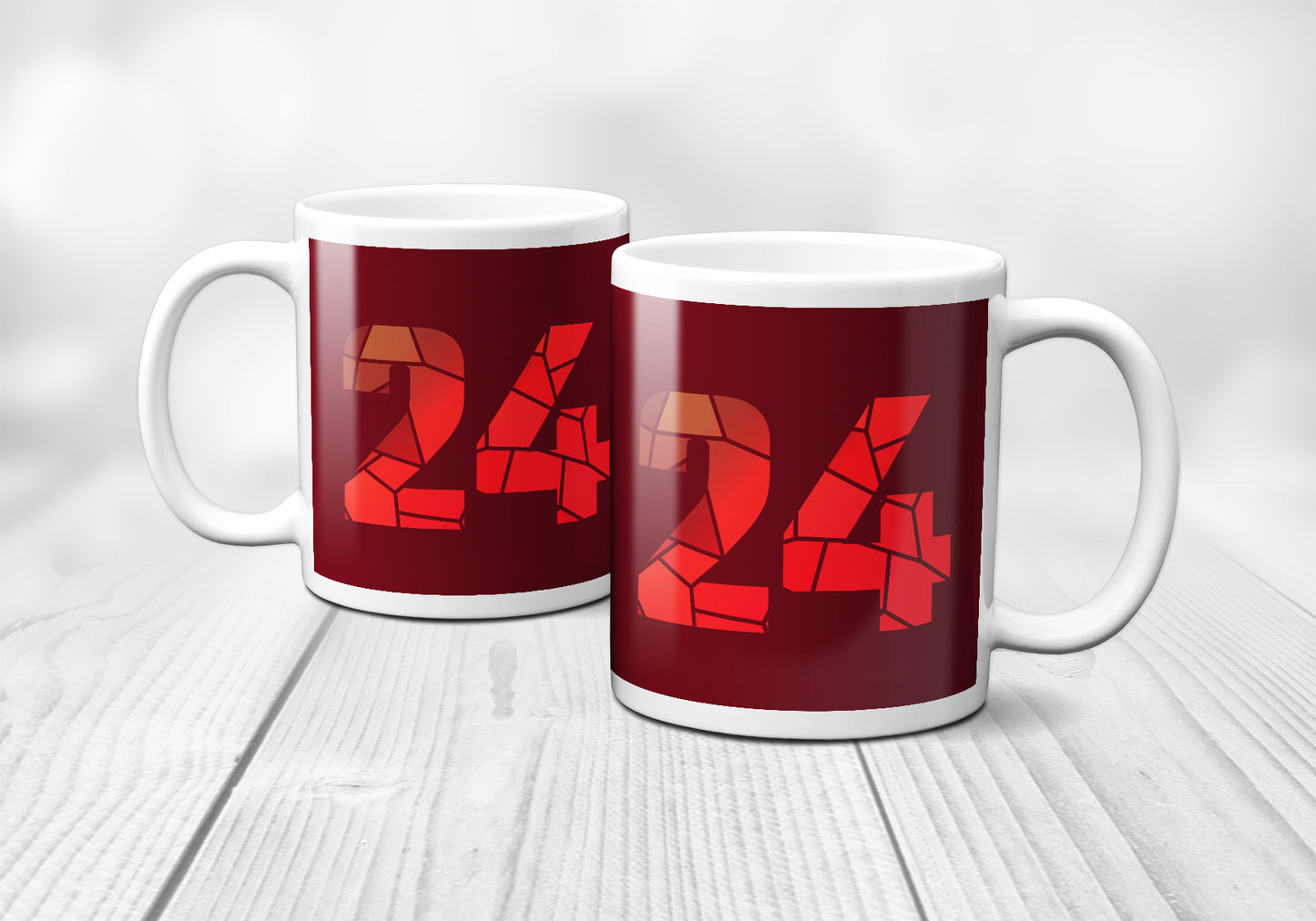 24 Number Mug (Maroon)