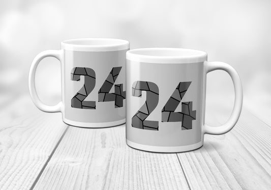 24 Number Mug (Melange Grey)