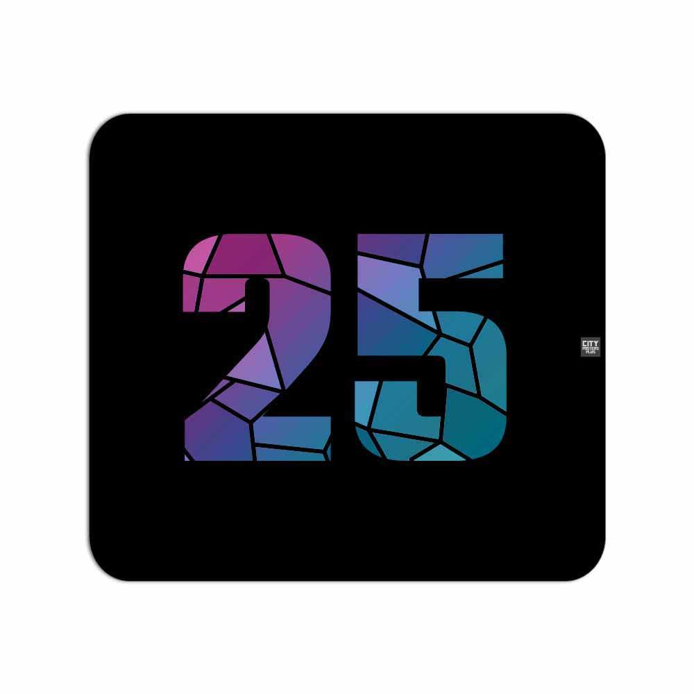 25 Number Mouse pad (Black)