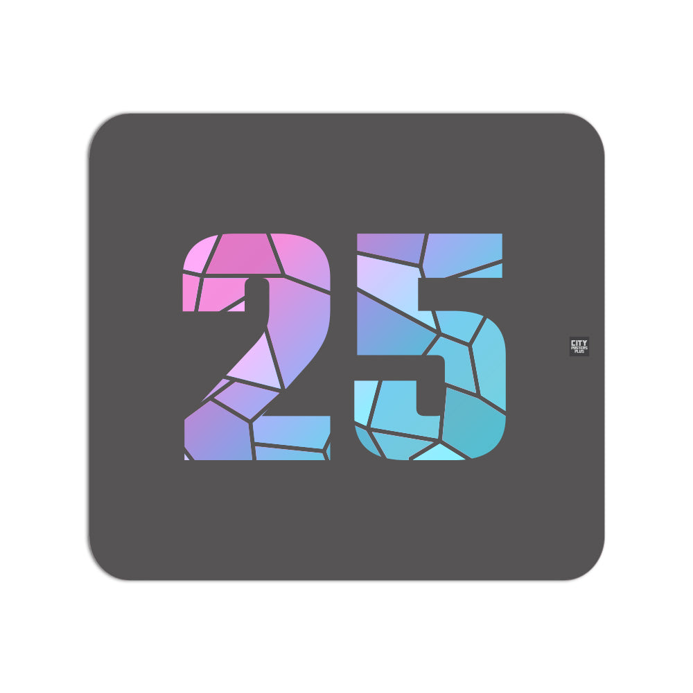 25 Number Mouse pad (Charcoal Grey)