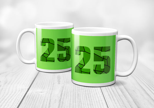 25 Number Mug (Liril Green)