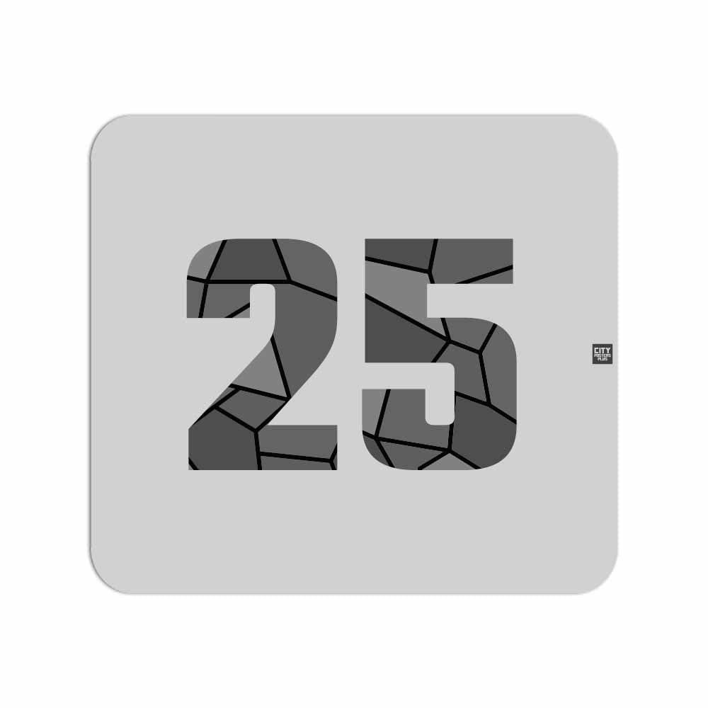 25 Number Mouse pad (Melange Grey)