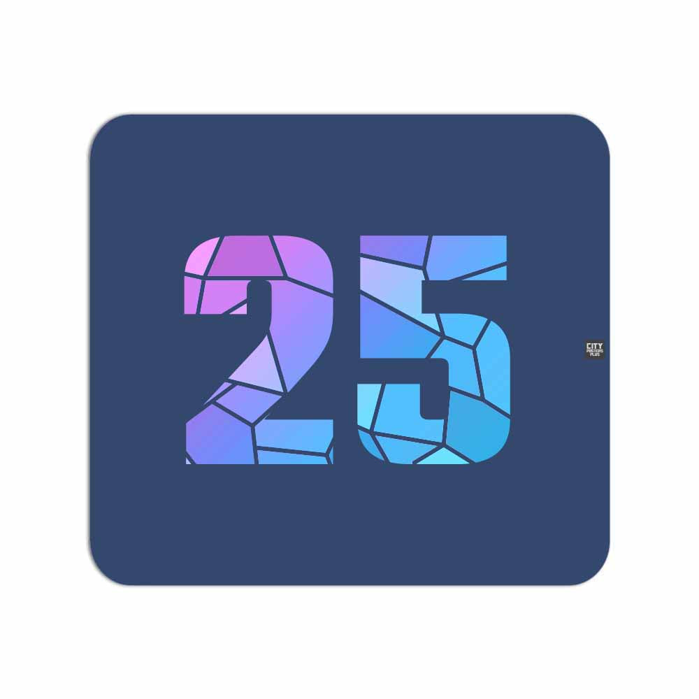 25 Number Mouse pad (Navy Blue)