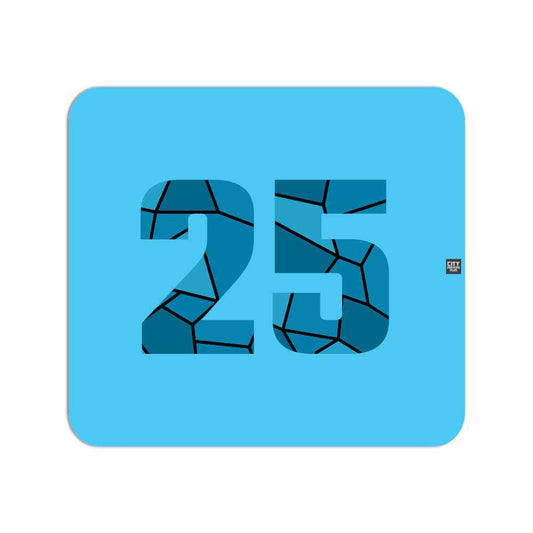 25 Number Mouse pad (Sky Blue)