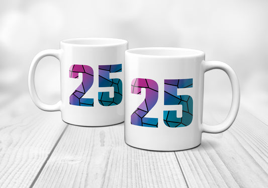 25 Number Mug (White)