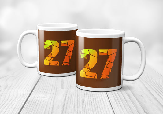 27 Number Mug (Brown)