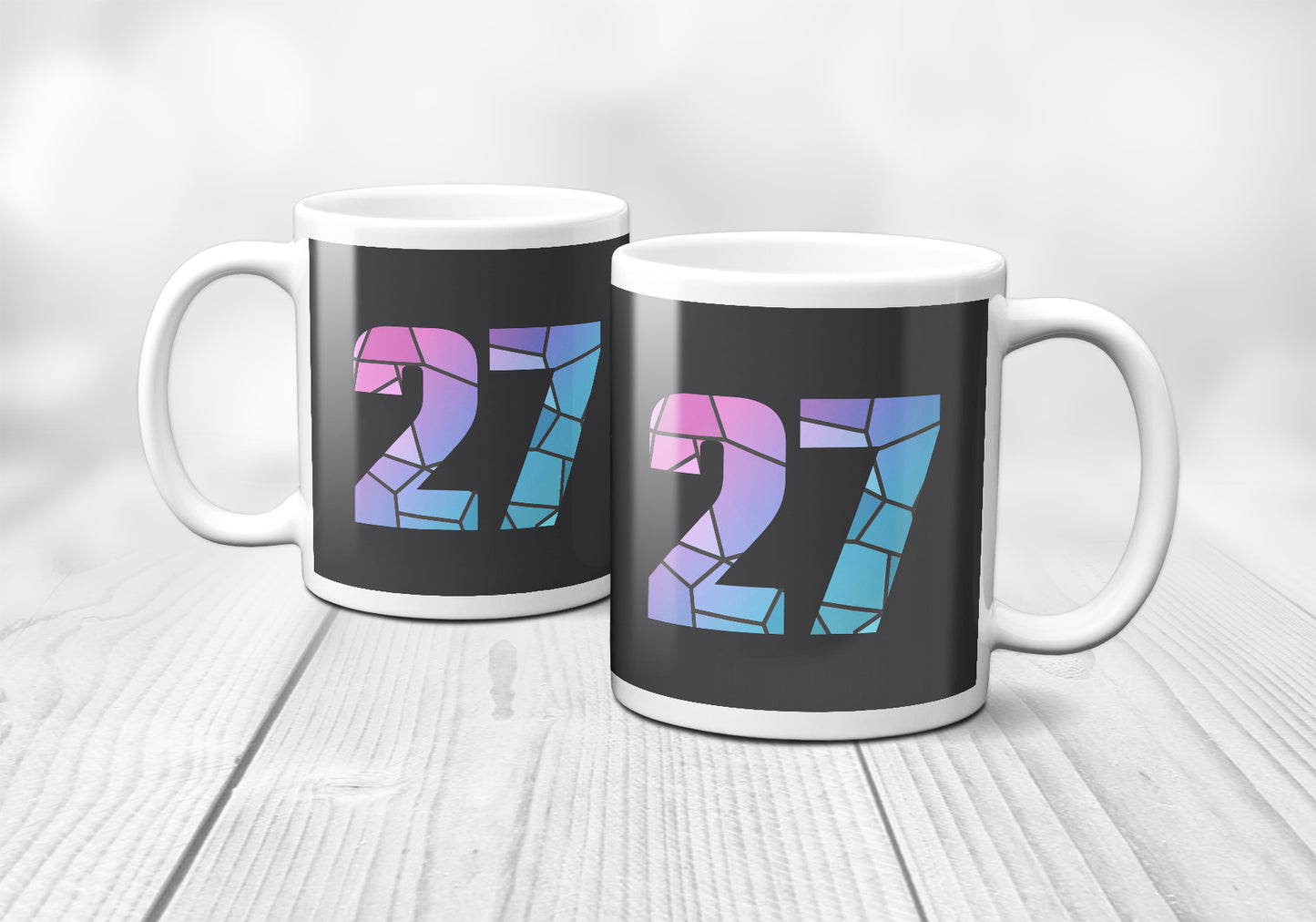 27 Number Mug (Charcoal Grey)