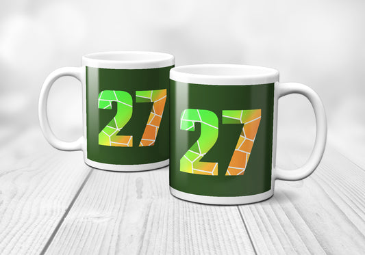 27 Number Mug (Olive Green)