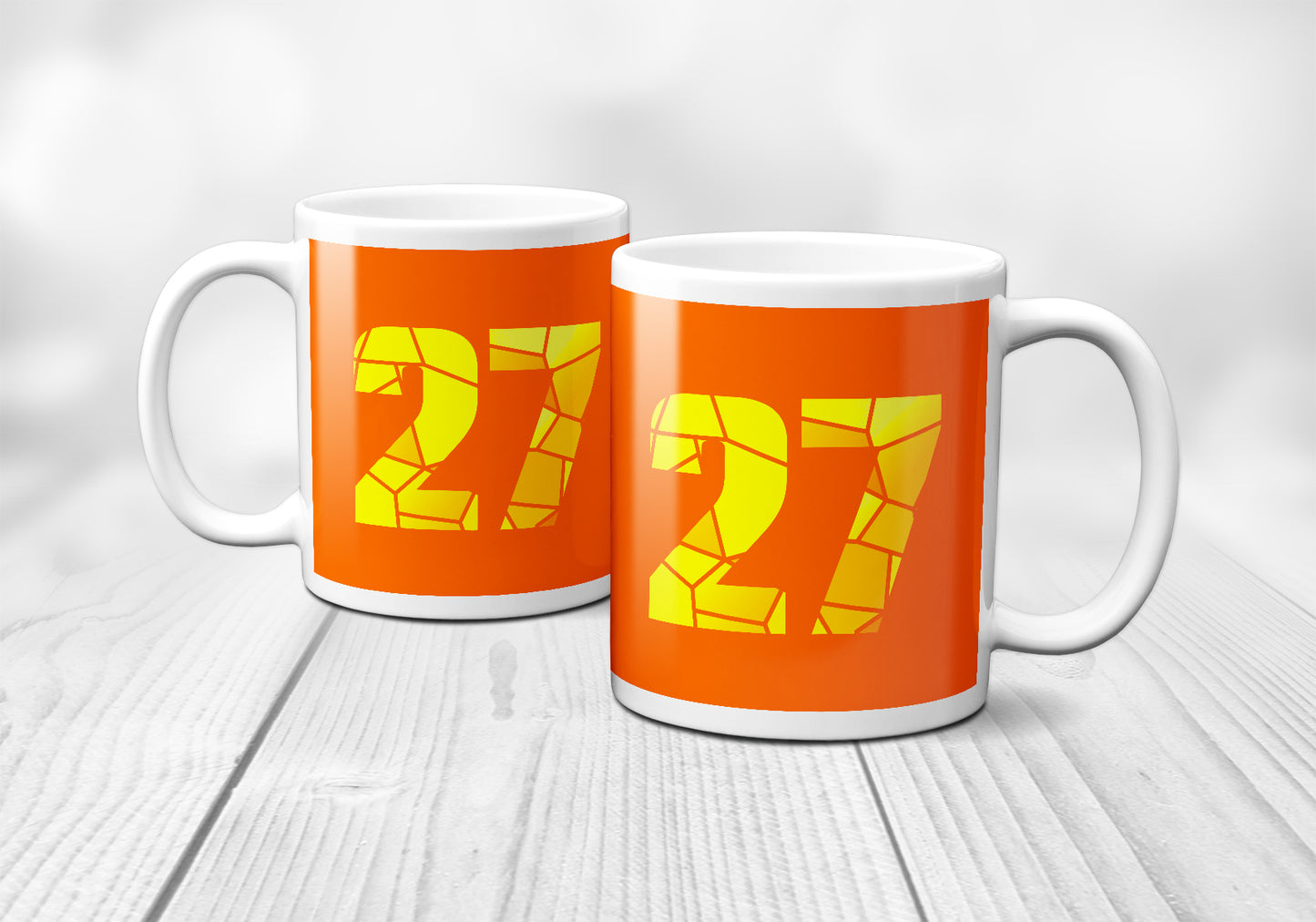 27 Number Mug (Orange)