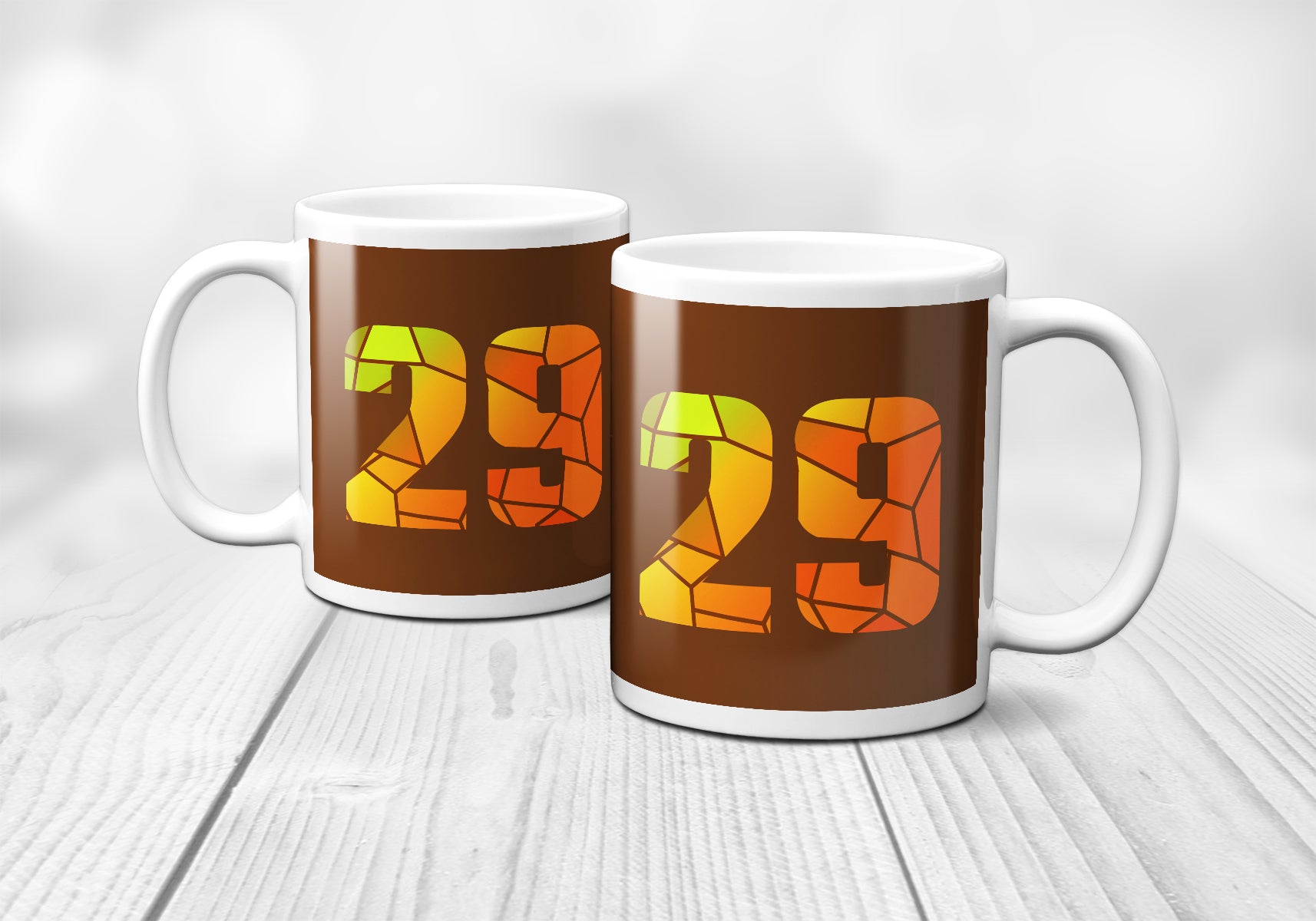 29 Number Mug (Brown)