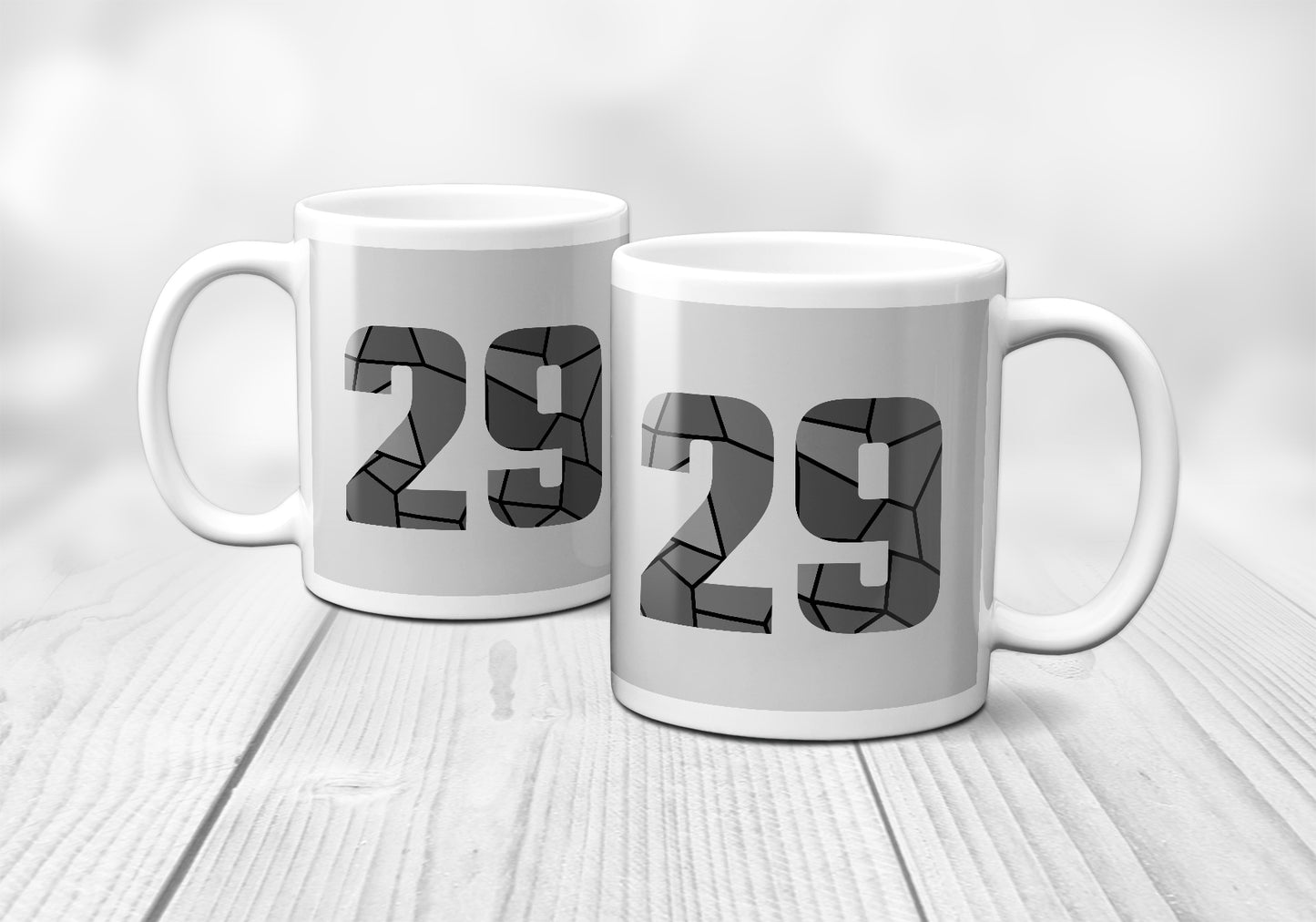 29 Number Mug (Melange Grey)