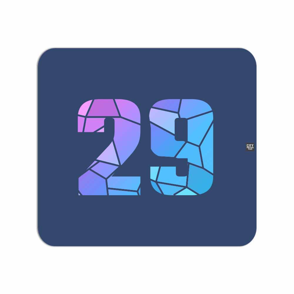 29 Number Mouse pad (Navy Blue)