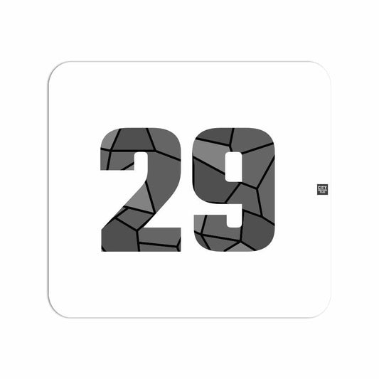 29 Number Mouse pad (White)