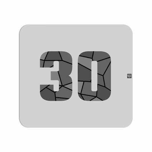 30 Number Mouse pad (Melange Grey)