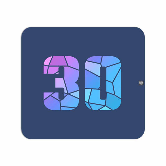 30 Number Mouse pad (Navy Blue)