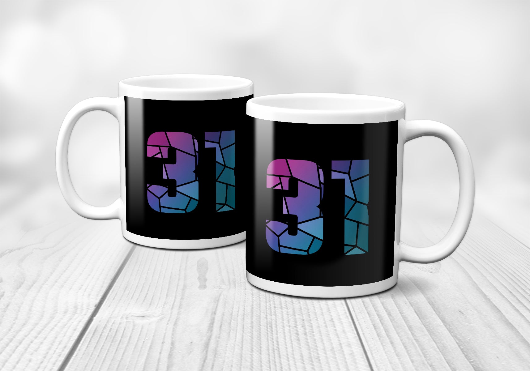 31 Number Mug (Black)