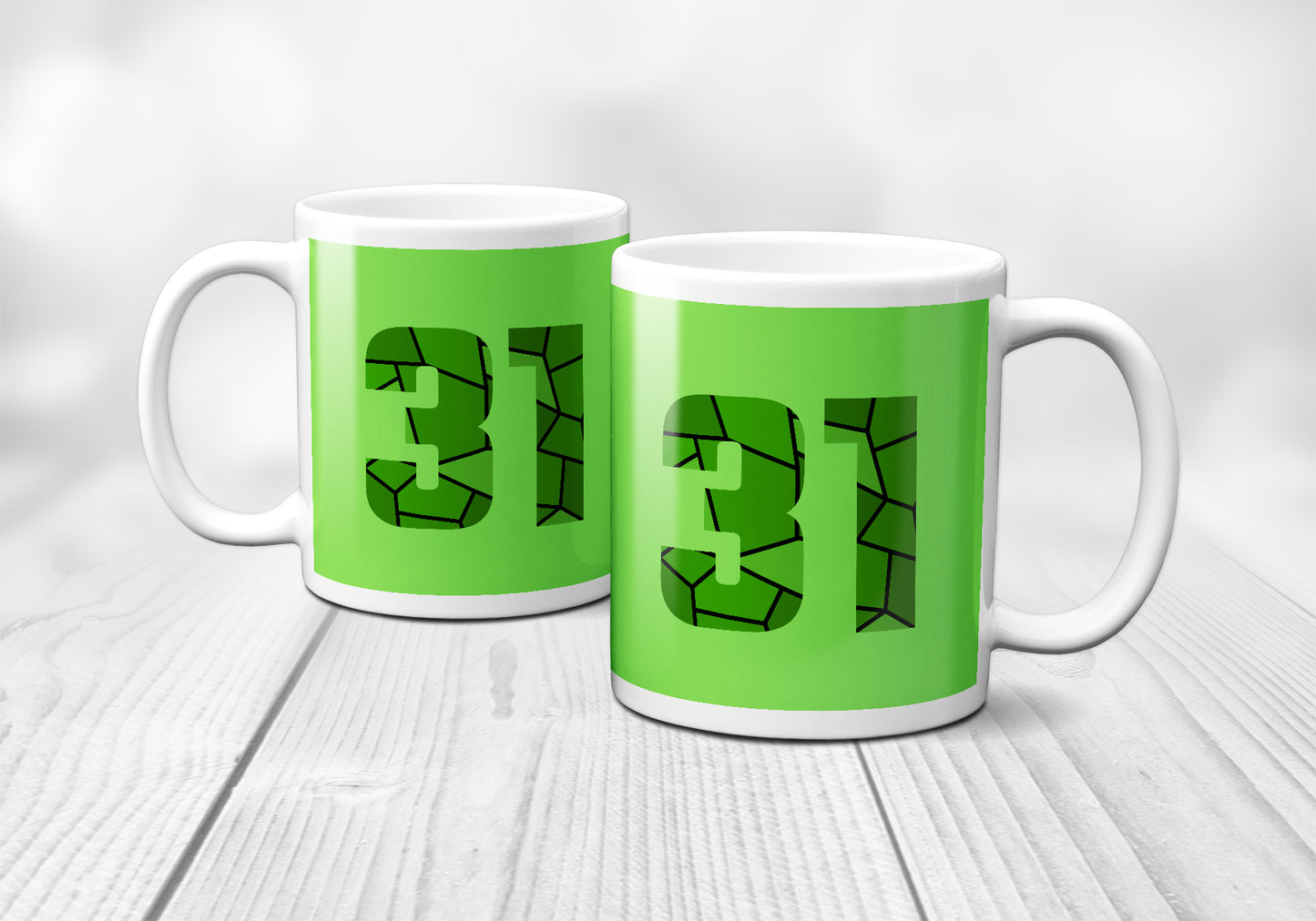 31 Number Mug (Liril Green)