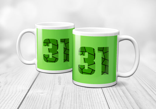 31 Number Mug (Liril Green)