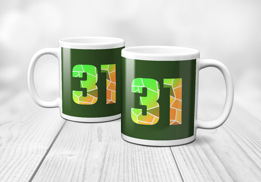 31 Number Mug (Olive Green)