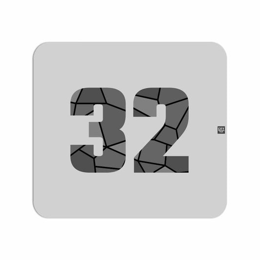 32 Number Mouse pad (Melange Grey)