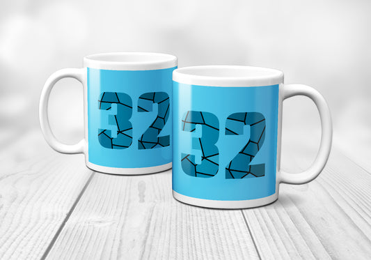 32 Number Mug (Sky Blue)