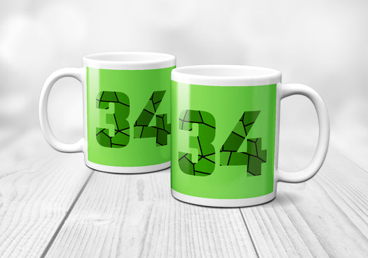 34 Number Mug (Liril Green)