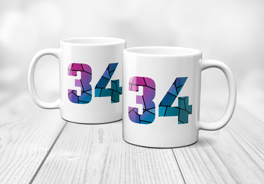 34 Number Mug (White)