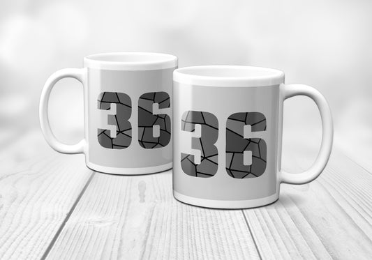 36 Number Mug (Melange Grey)