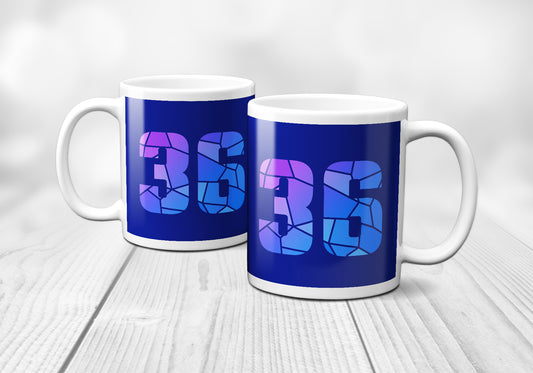36 Number Mug (Royal Blue)