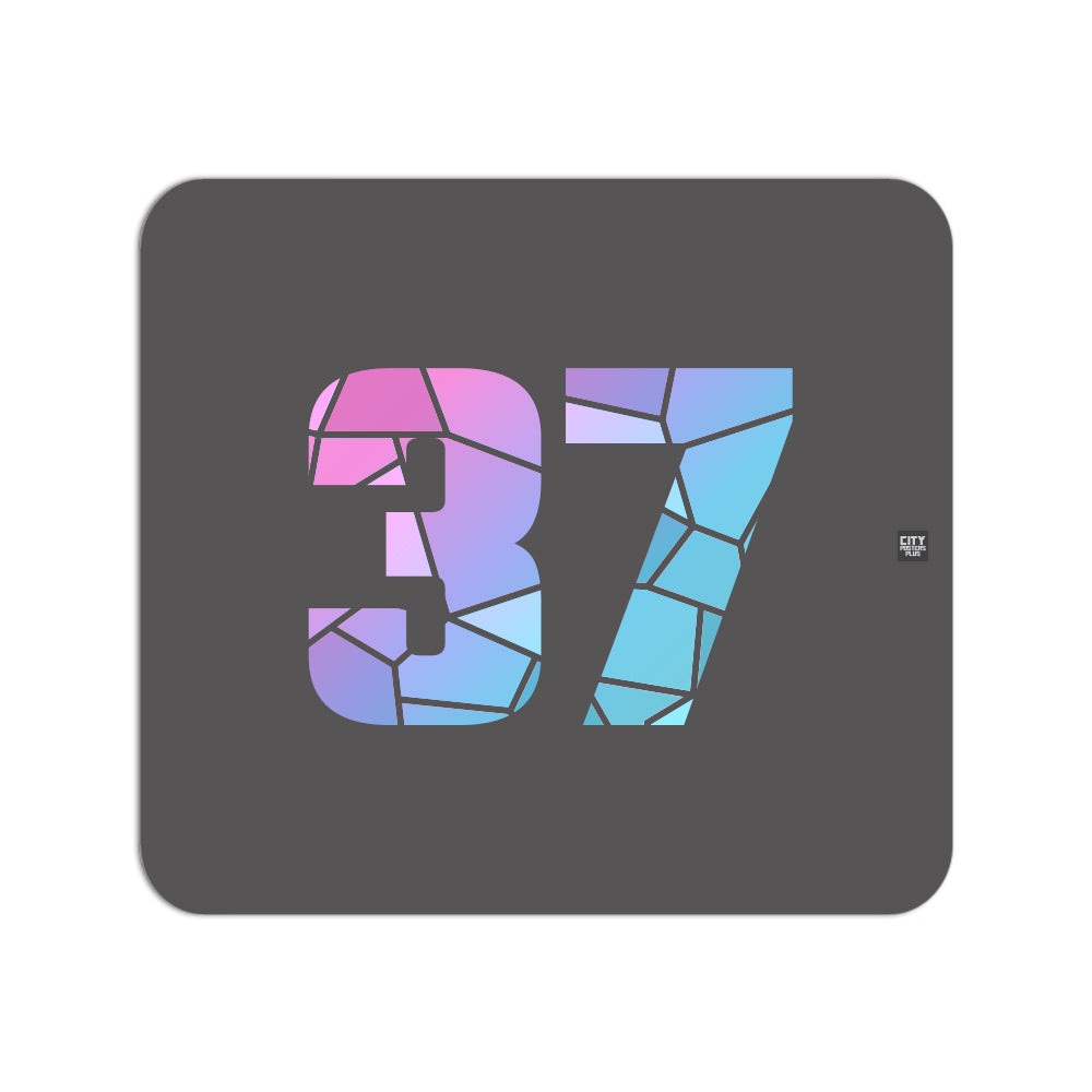 37 Number Mouse pad (Charcoal Grey)