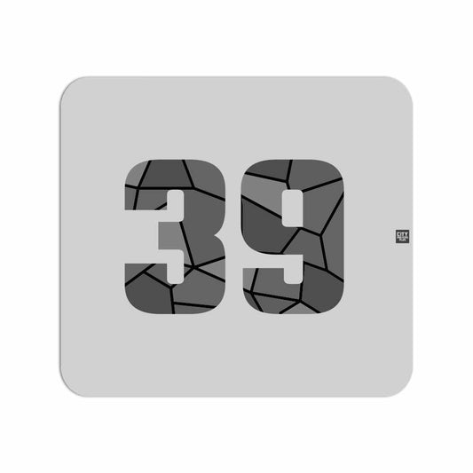 39 Number Mouse pad (Melange Grey)