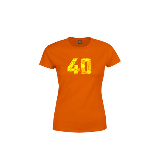 40 Number Women's T-Shirt (Orange)