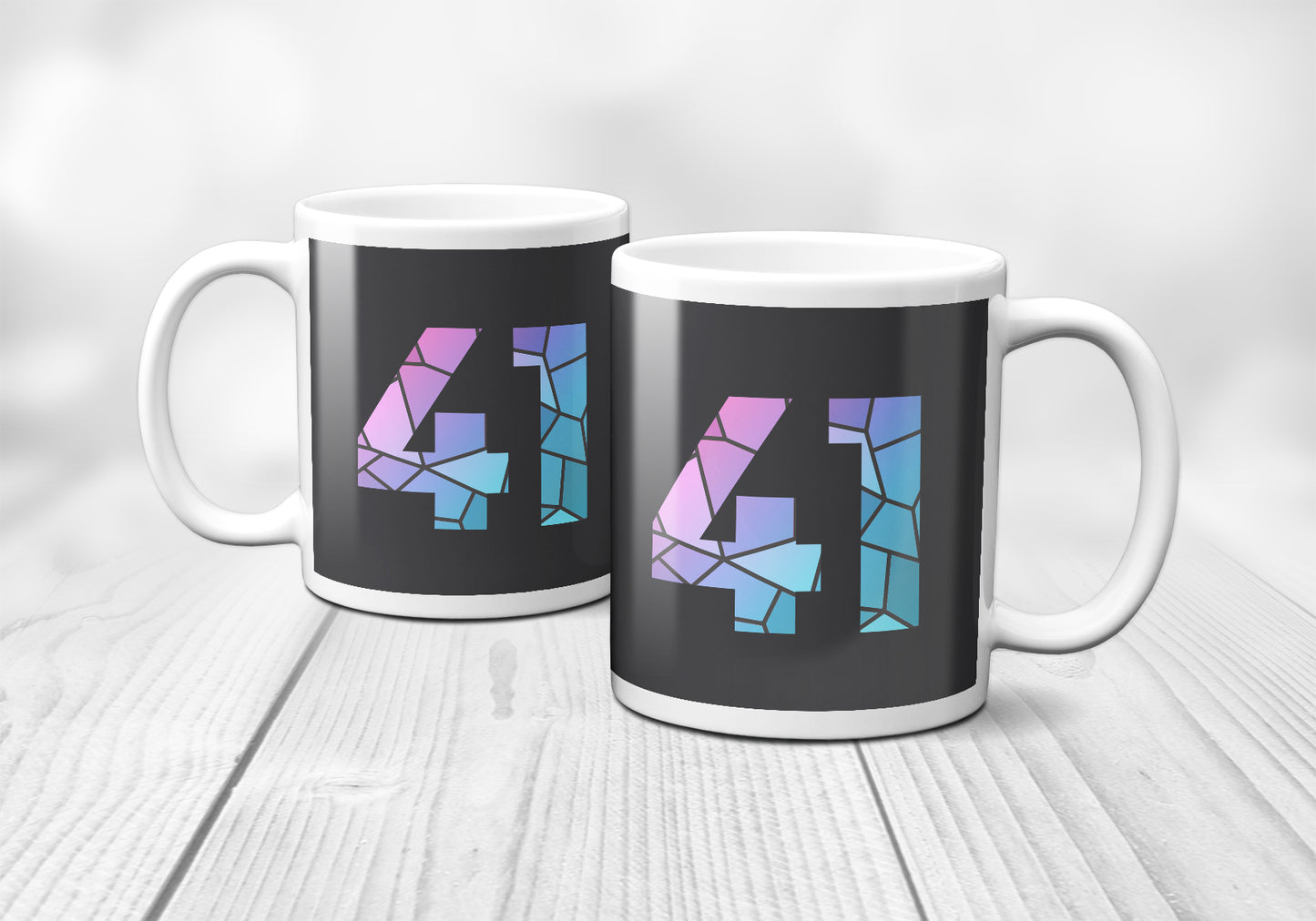 41 Number Mug (Charcoal Grey)