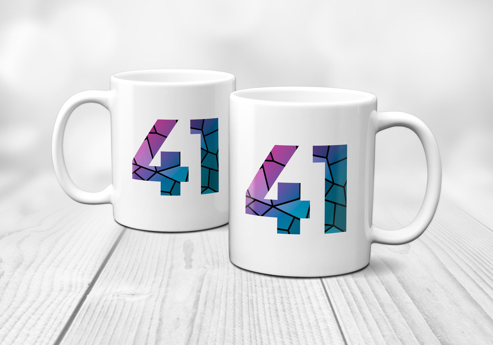 41 Number Mug (White)