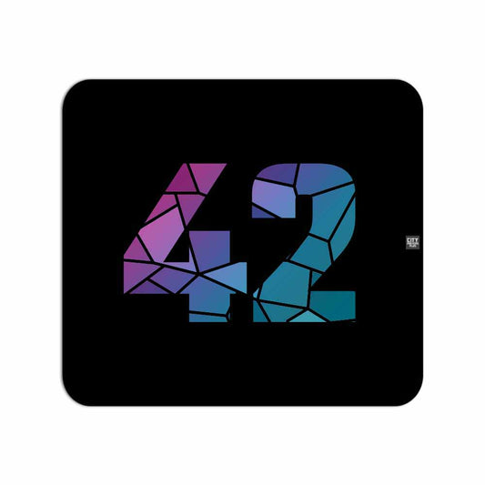 42 Number Mouse pad (Black)