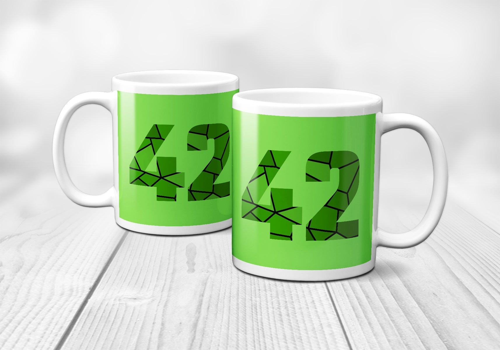 42 Number Mug (Liril Green)