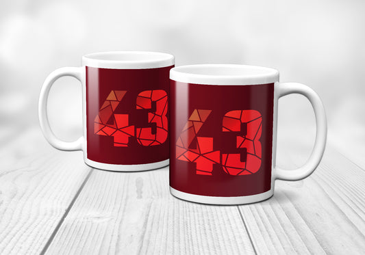 43 Number Mug (Maroon)