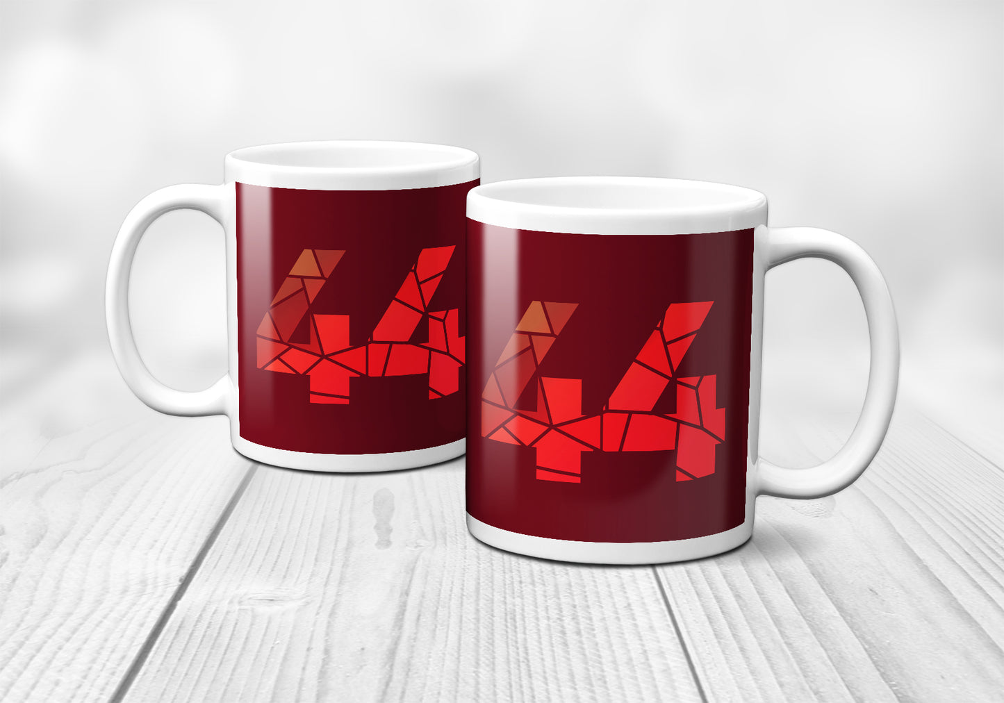 44 Number Mug (Maroon)