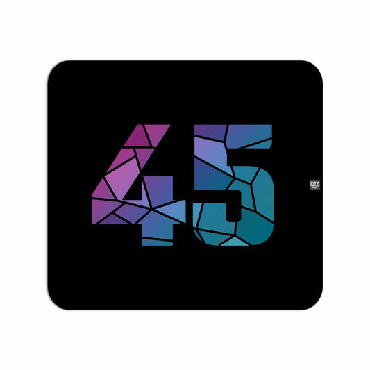 45 Number Mouse pad (Black)