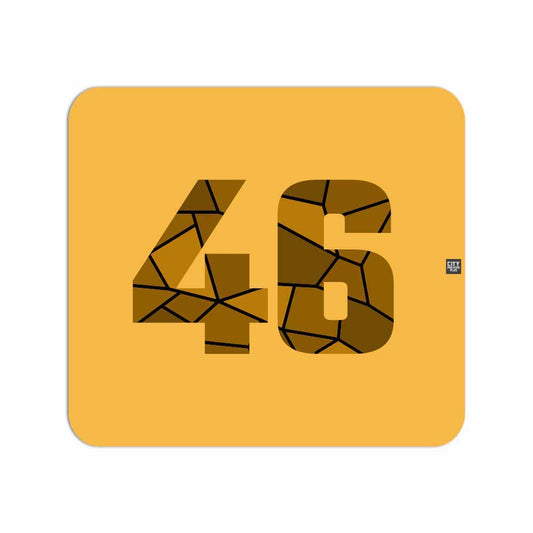 46 Number Mouse pad (Golden Yellow)