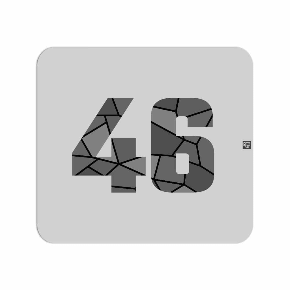 46 Number Mouse pad (Melange Grey)