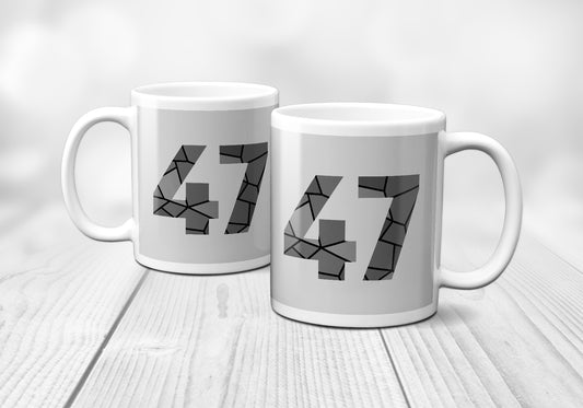 47 Number Mug (Melange Grey)