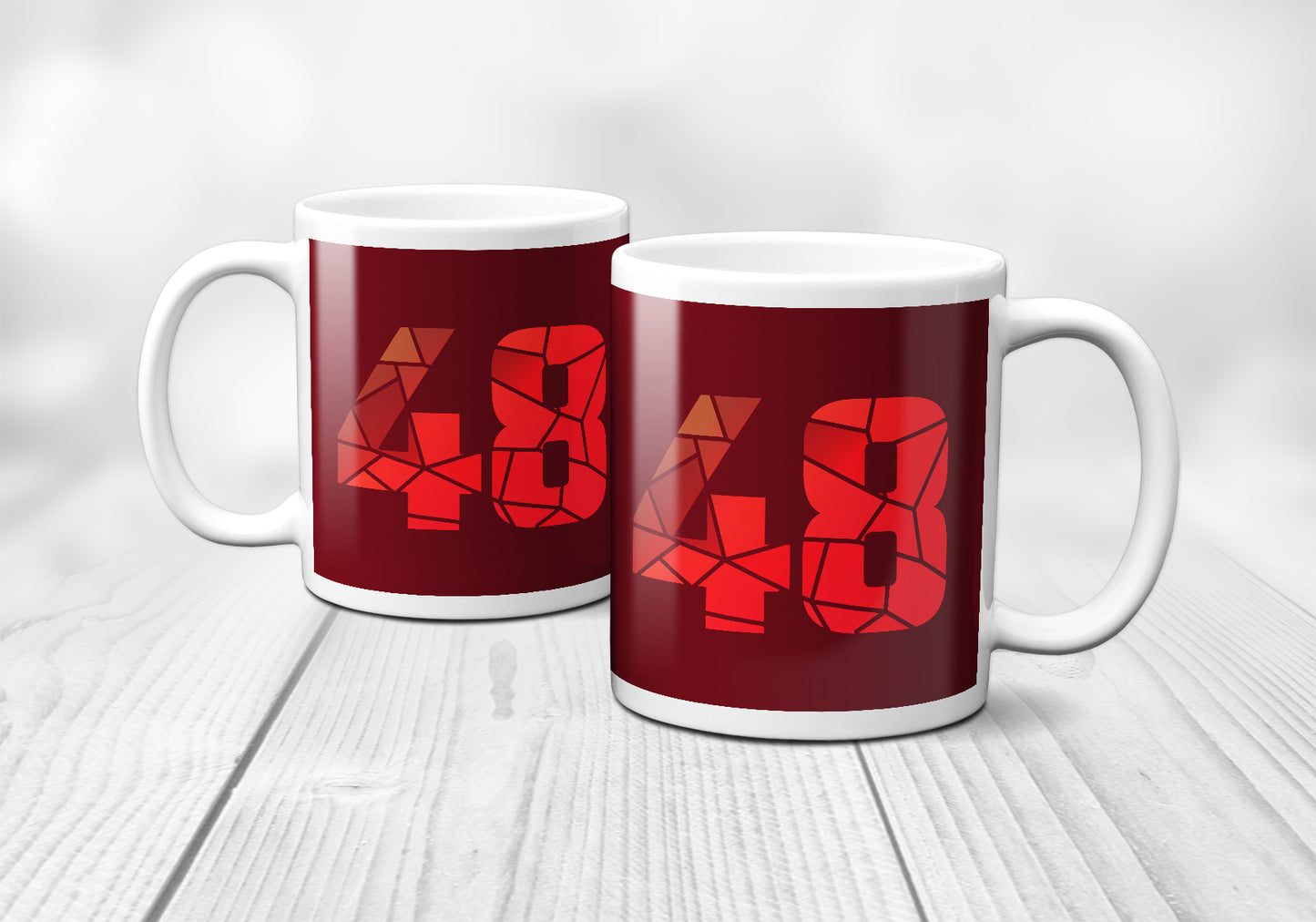 48 Number Mug (Maroon)