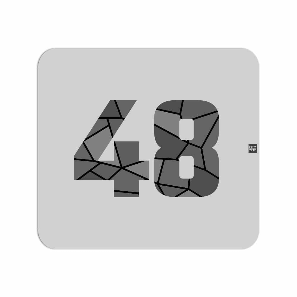 48 Number Mouse pad (Melange Grey)