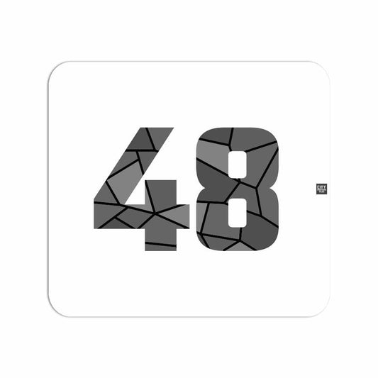 48 Number Mouse pad (White)