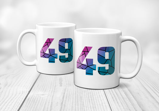 49 Number Mug (White)