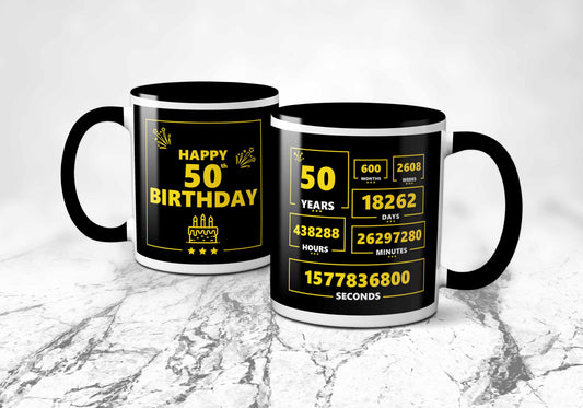 50th Years Birthday Mug