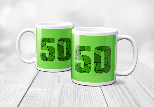 50 Number Mug (Liril Green)