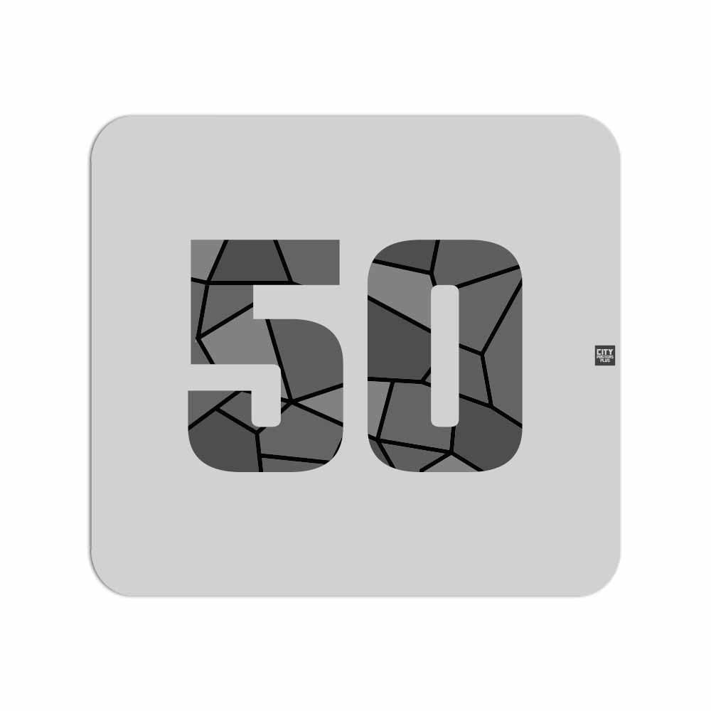 50 Number Mouse pad (Melange Grey)