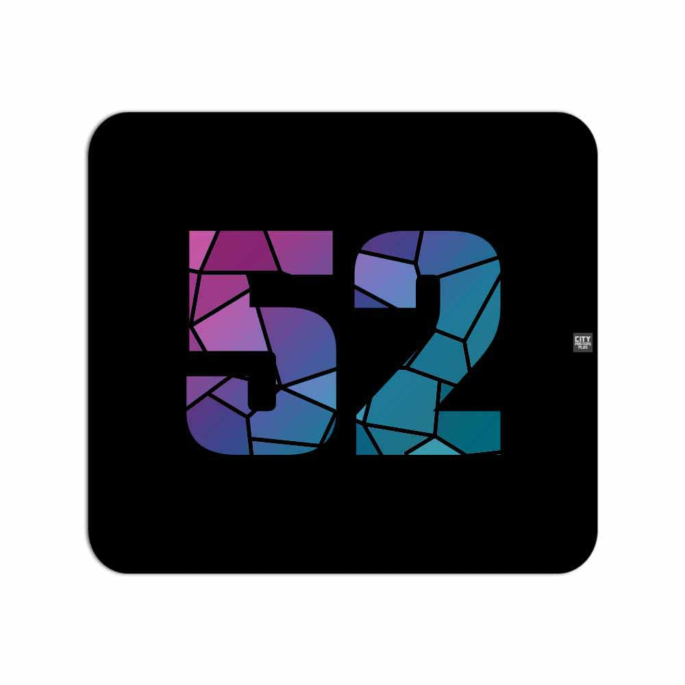 52 Number Mouse pad (Black)